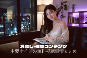 無料お試し・体験コンテンツはある？｜主要サイトの無料視聴事情まとめ