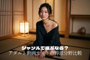 ジャンルで選ぶならどこがいい？ 国内アダルト動画サイトの得意分野を比較